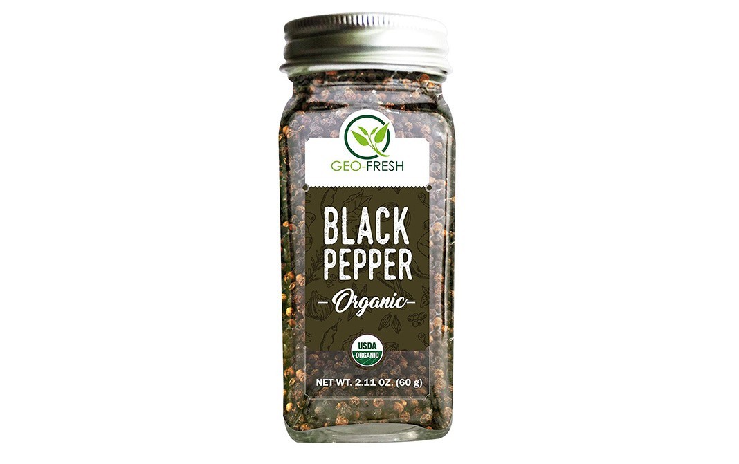 Geo-Fresh Organic Black Pepper    Bottle  60 grams